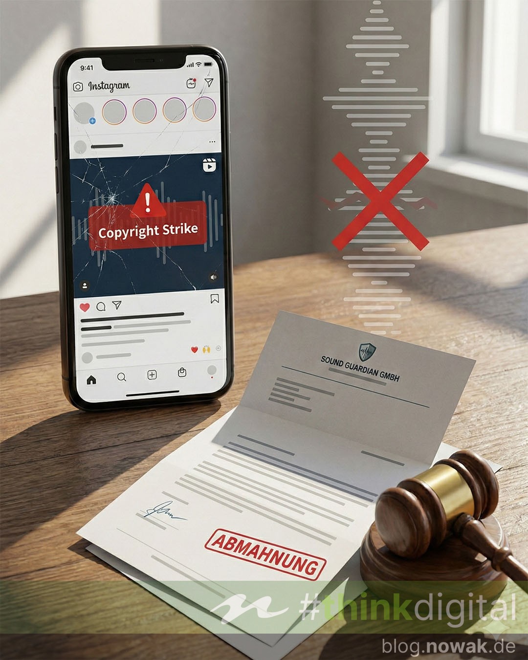 Abmahnung Instagram Musik